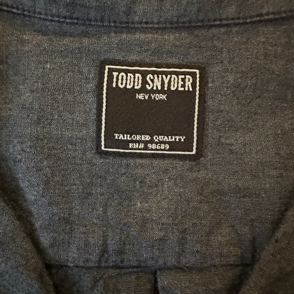 Todd Snyder Denim Shirt Size Medium - Picture 3 of 6
